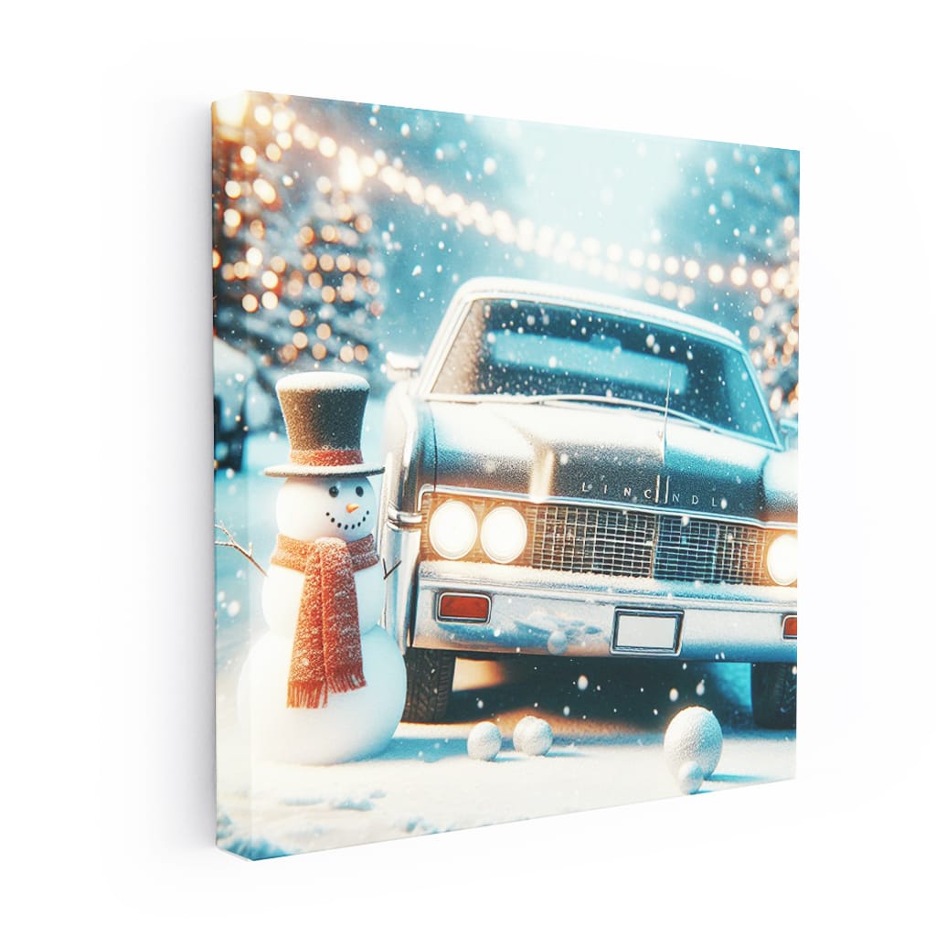 Lincoln Continental Winter Wall Art