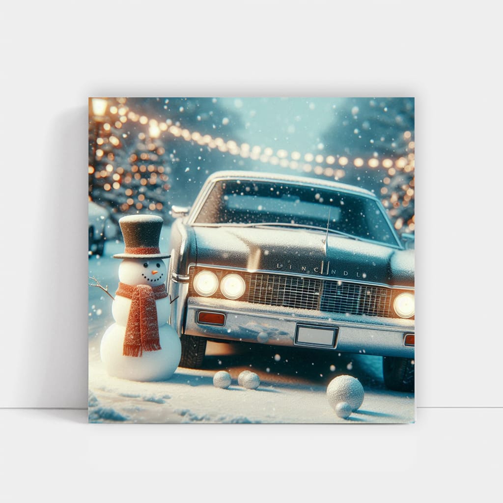 Lincoln Continental Winter Wall Art