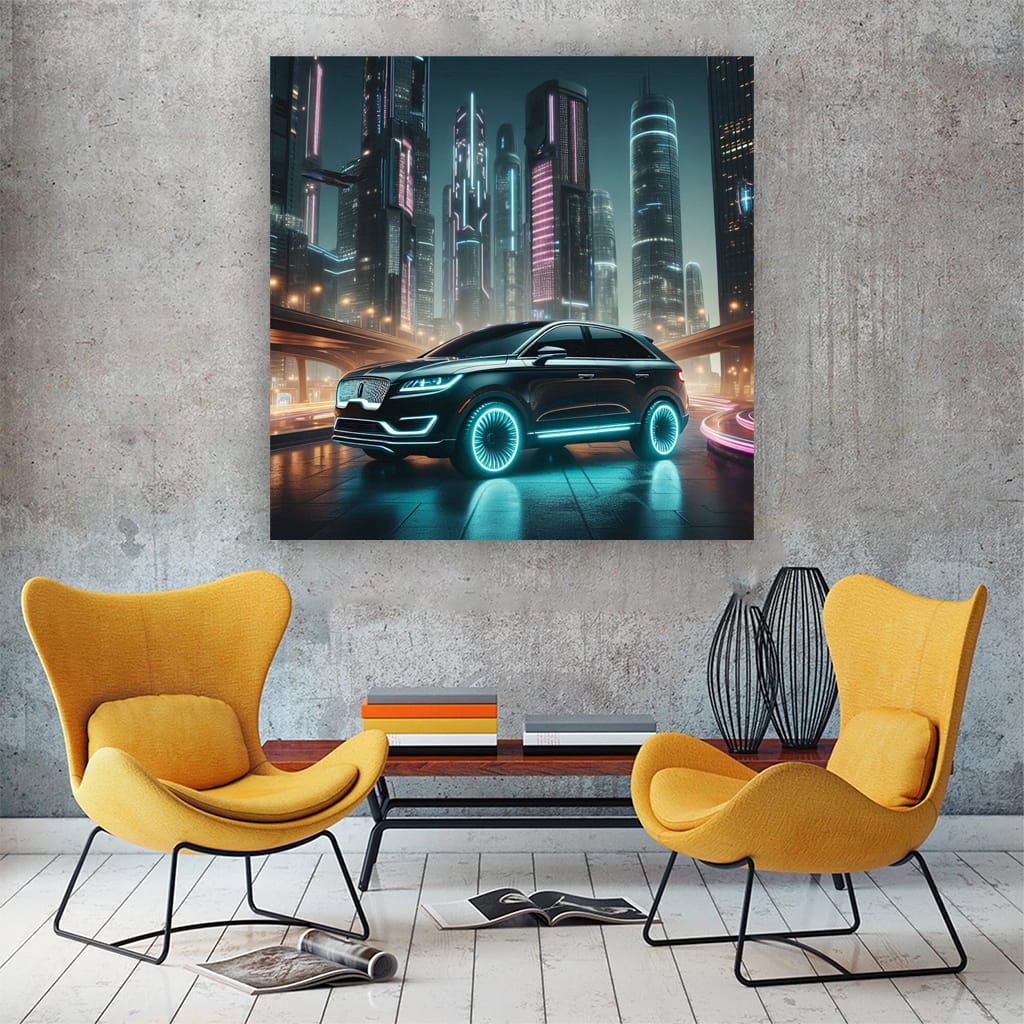 Lincoln Mkx Neon Wall Art