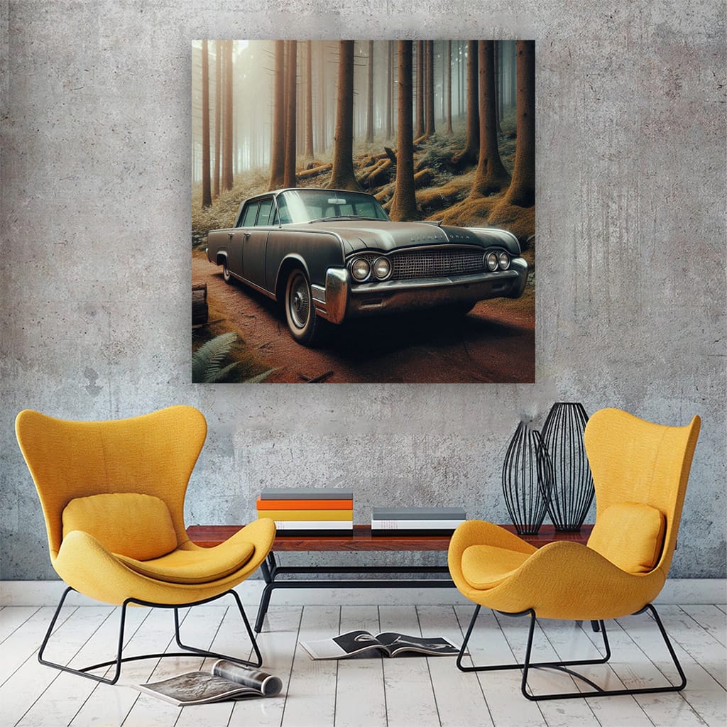 Lincoln Old Retro Forest Wall Art