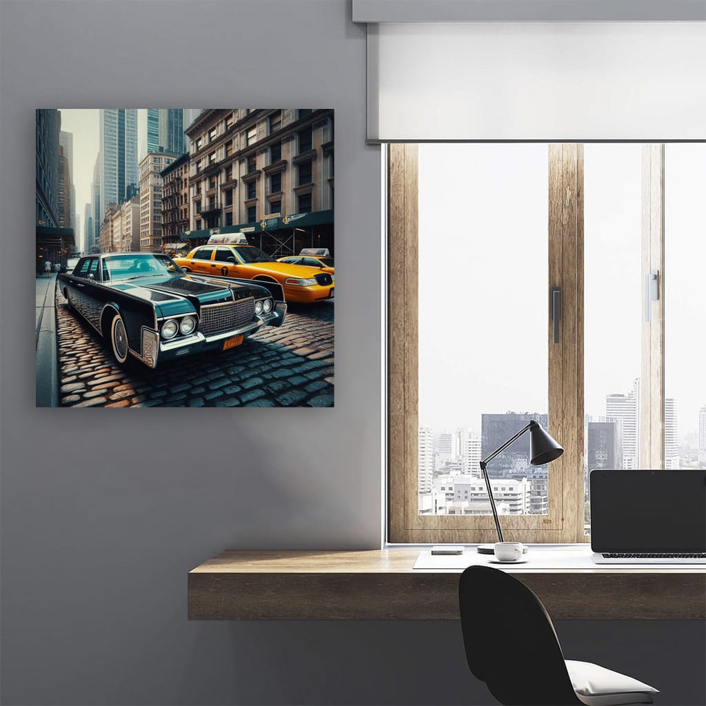 Vintage Lincoln in Retro New York - Timeless Elegance