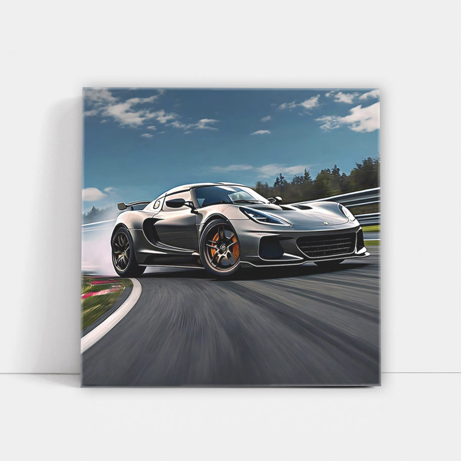 Lotus Elise Black Drif Wall Art