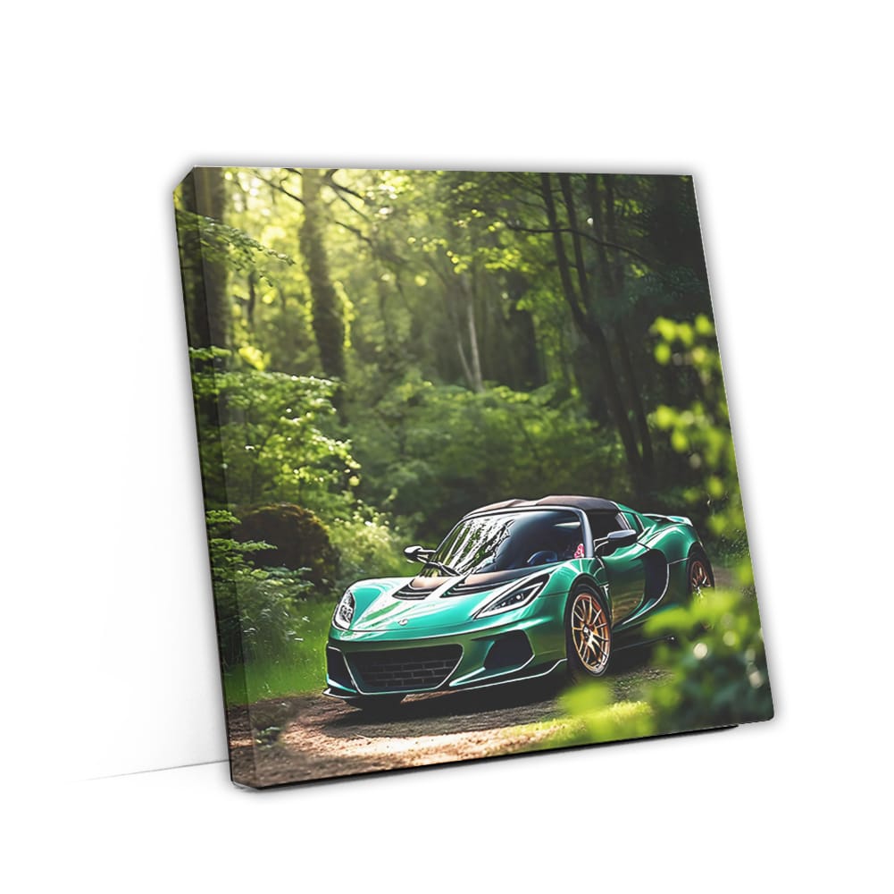 Lotus Elise Green In Fores Wall Art