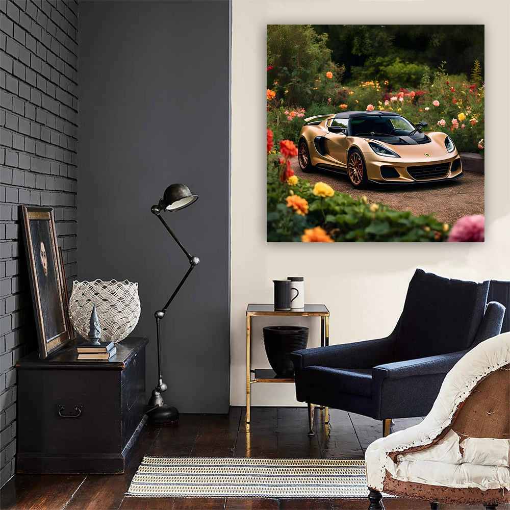 Exquisite Brown Lotus Exige Amidst Flowers - Pure Elegance