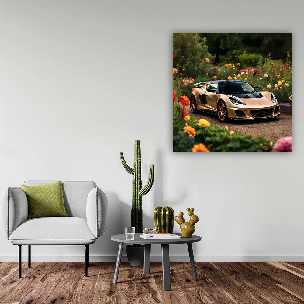 Exquisite Brown Lotus Exige Amidst Flowers - Pure Elegance