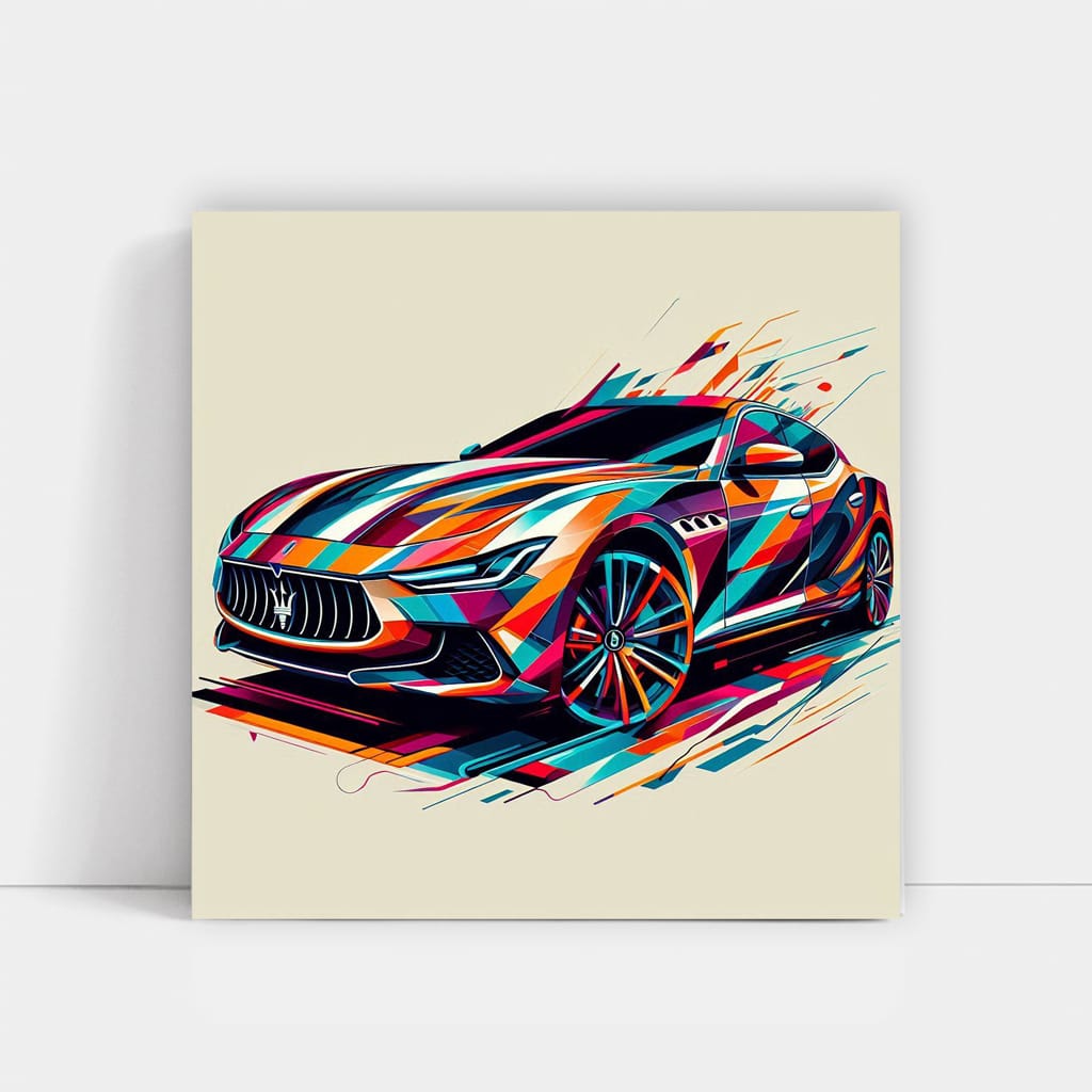 Maserati Ghibli Abstract: Sleek, Powerful, and Luxurious