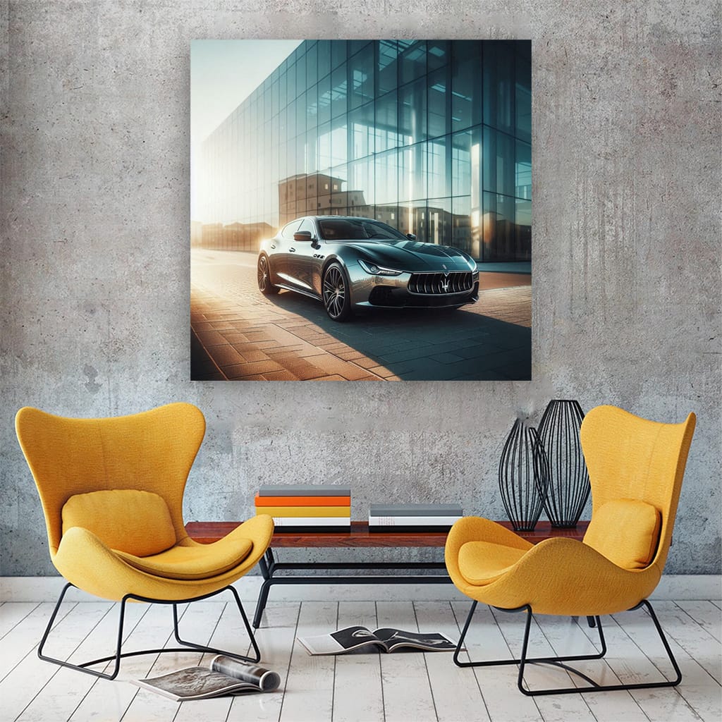 Maserati Ghibli Buildi Wall Art