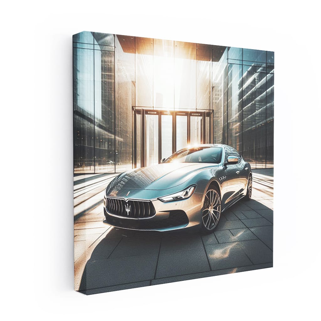 Maserati Ghibli Building Wall Art