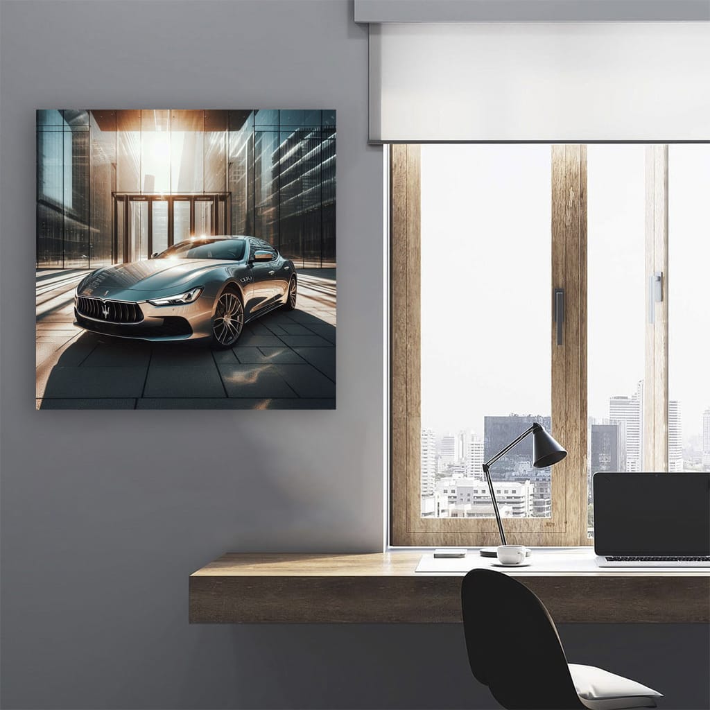 Maserati Ghibli Building Wall Art