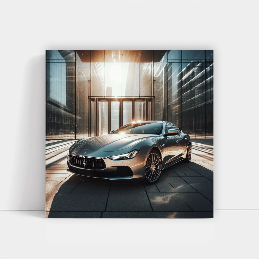 Maserati Ghibli Building Wall Art