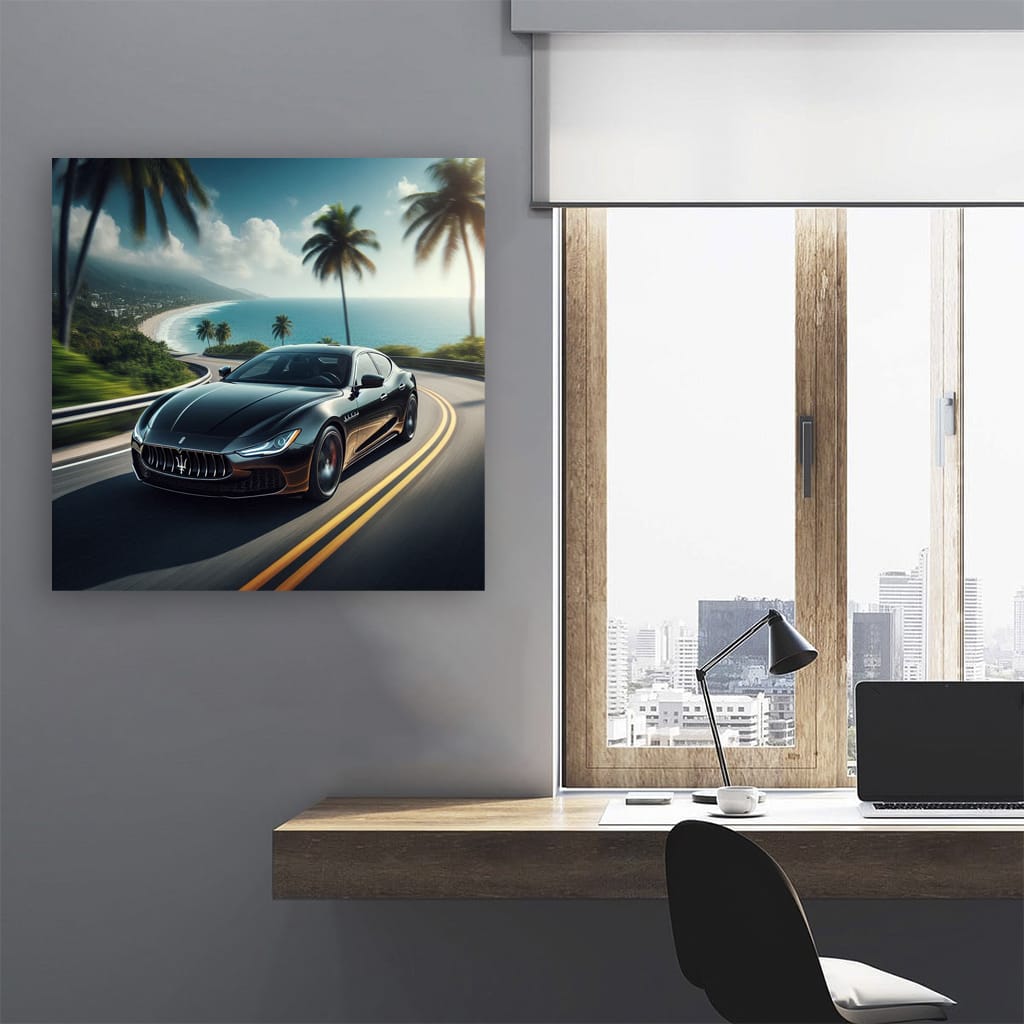 Maserati Ghibli Road Wall Art