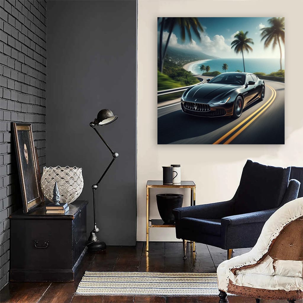 Maserati Ghibli Road Wall Art