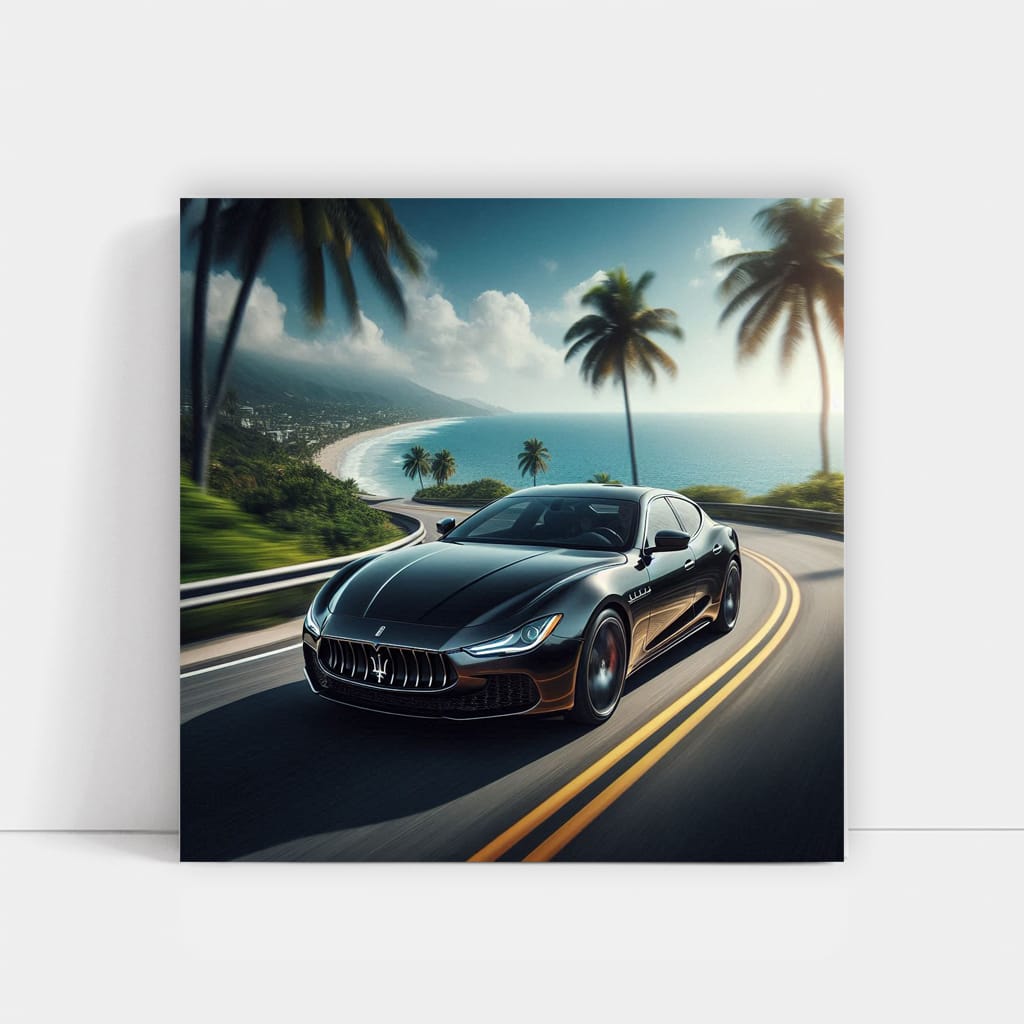 Maserati Ghibli Road Wall Art