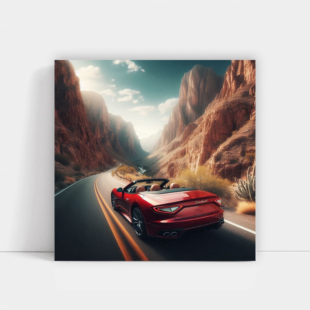 Maserati Grancabrio Canyon Wall Art