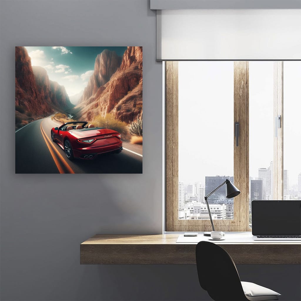 Maserati Grancabrio Canyon Wall Art