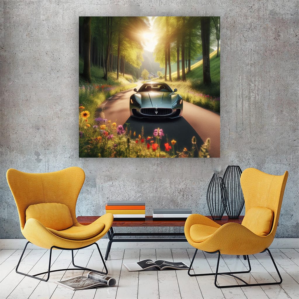 Maserati Granturismo Nature Wall Art