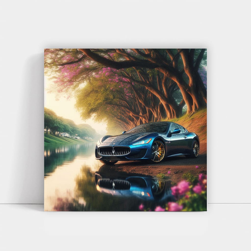 Maserati Granturismo River Wall Art