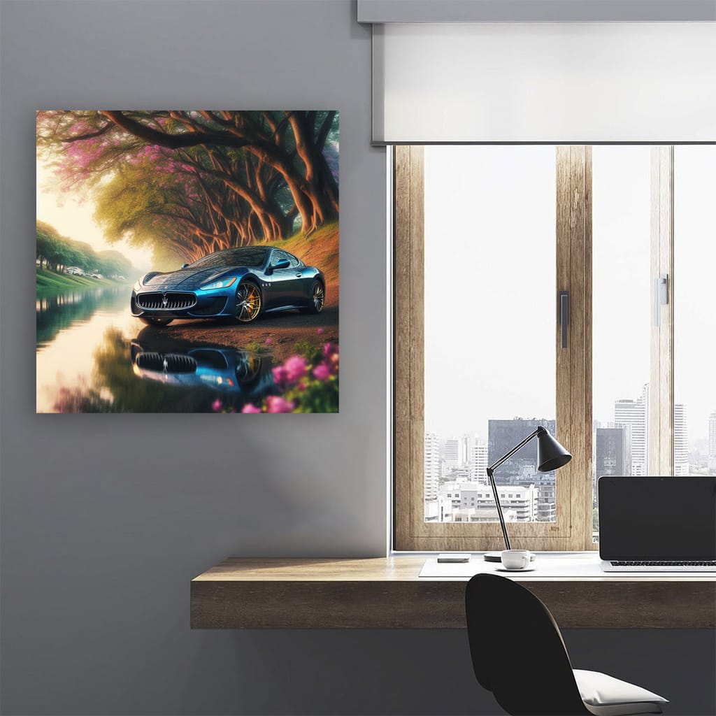 Maserati Granturismo River Wall Art