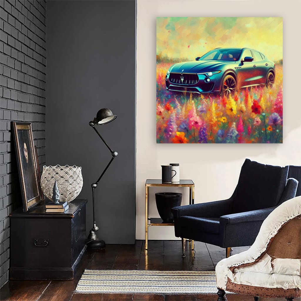 Maserati Levante Impressionism Wall Art