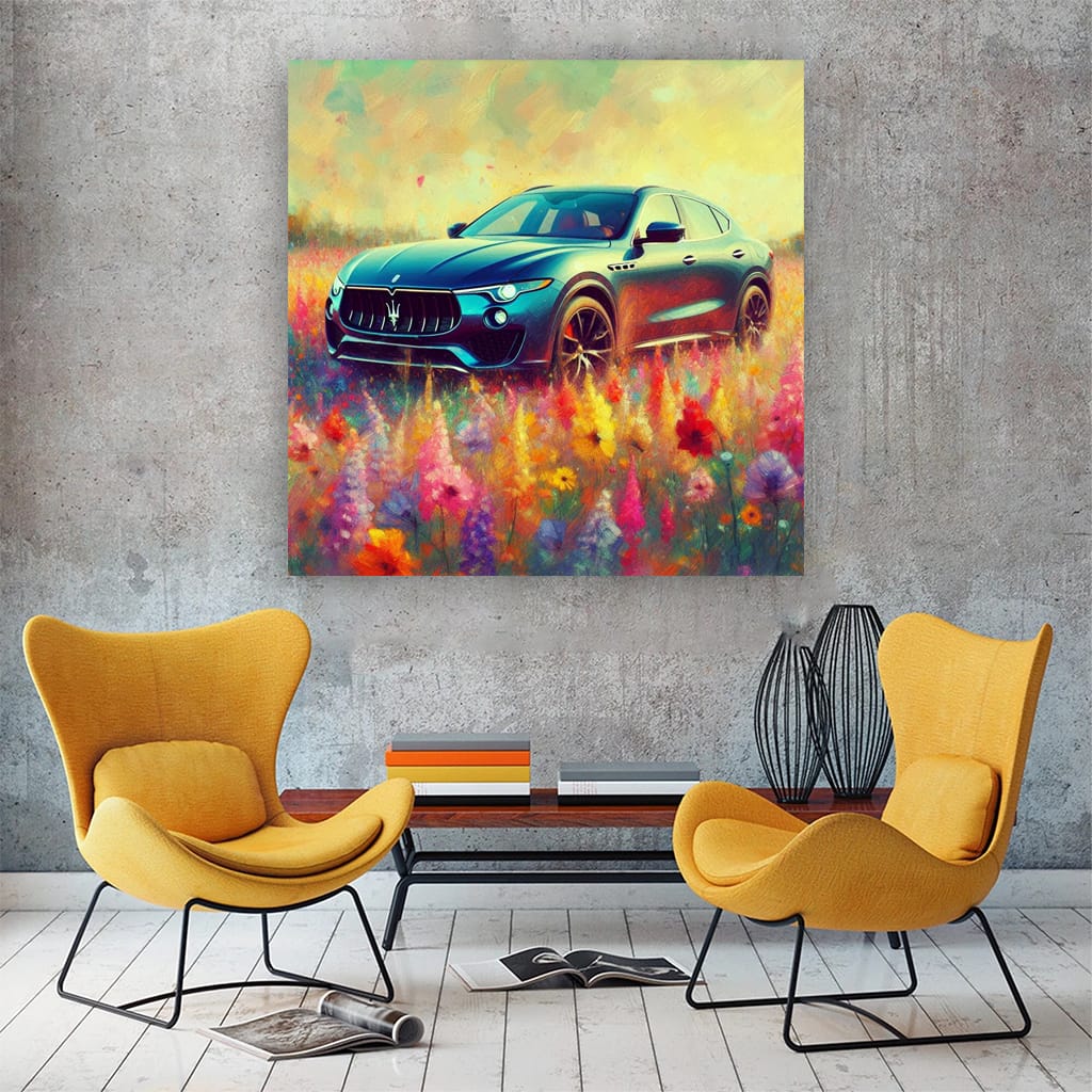 Maserati Levante Impressionism Wall Art