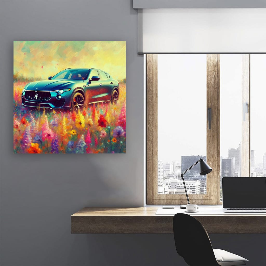 Maserati Levante Impressionism Wall Art