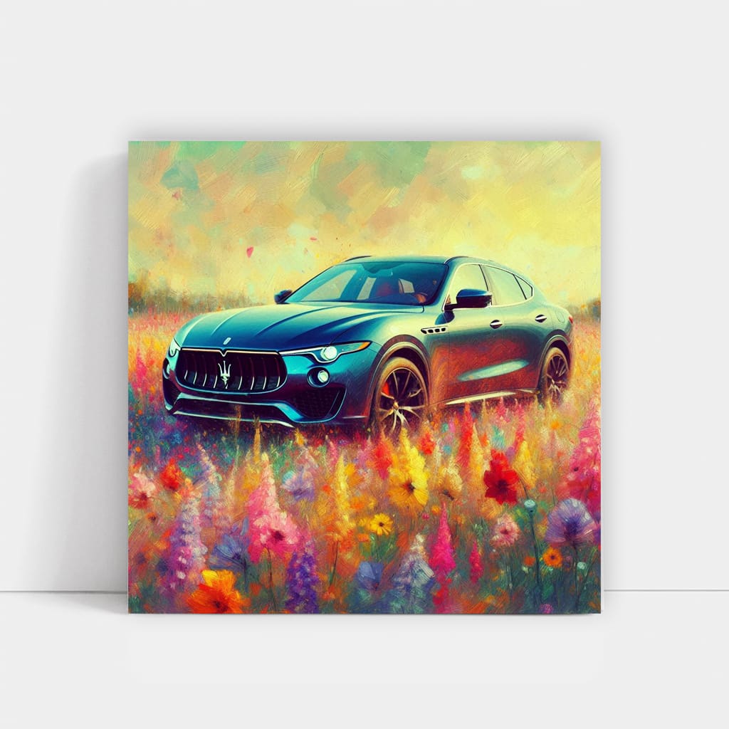 Maserati Levante Impressionism Wall Art