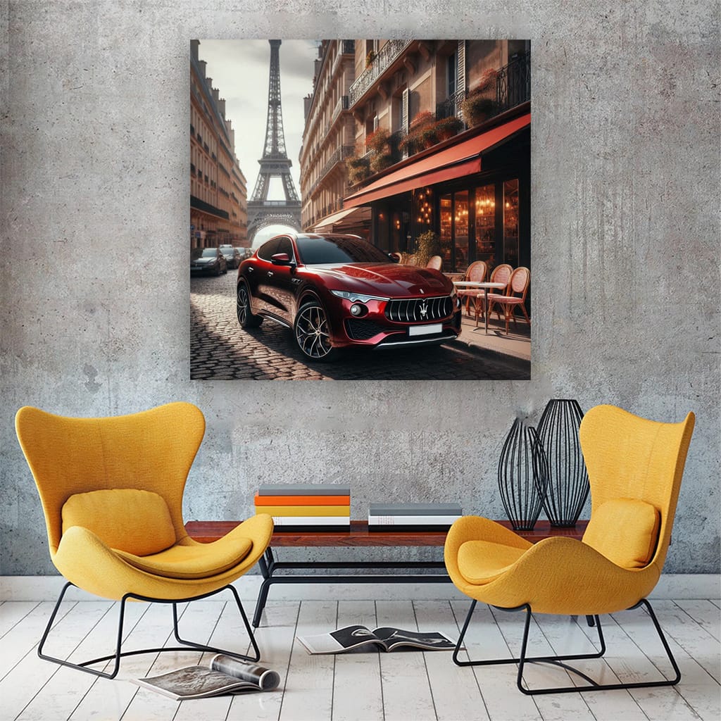 Maserati Levante Paris Wall Art