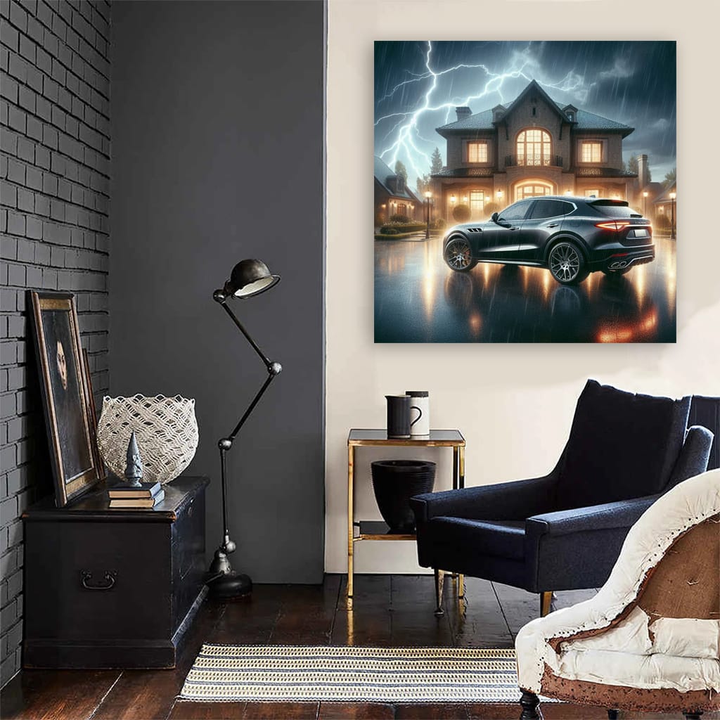 Maserati Levante Thunderstorm Wall Art