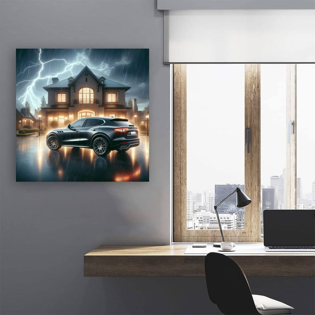 Maserati Levante Thunderstorm Wall Art