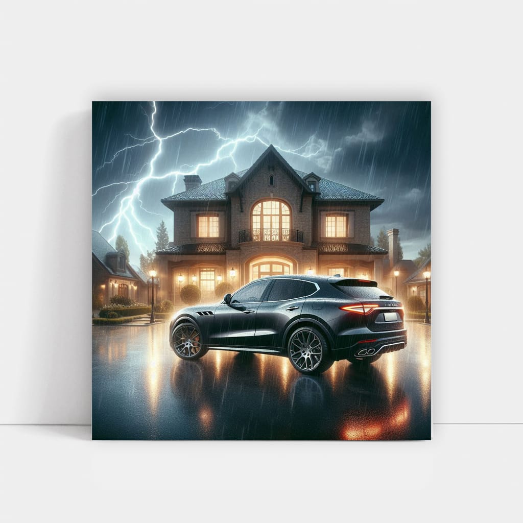 Maserati Levante Thunderstorm Wall Art