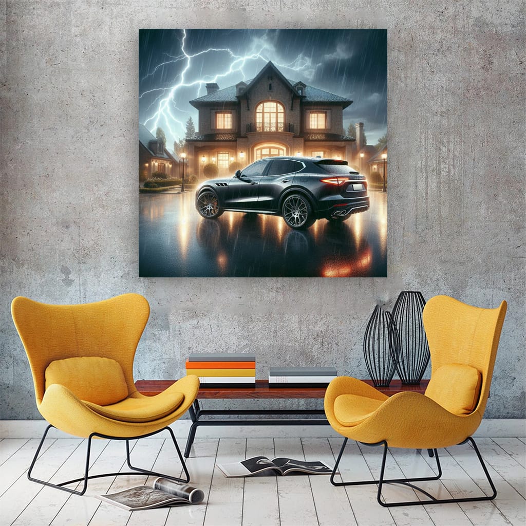 Maserati Levante Thunderstorm Wall Art