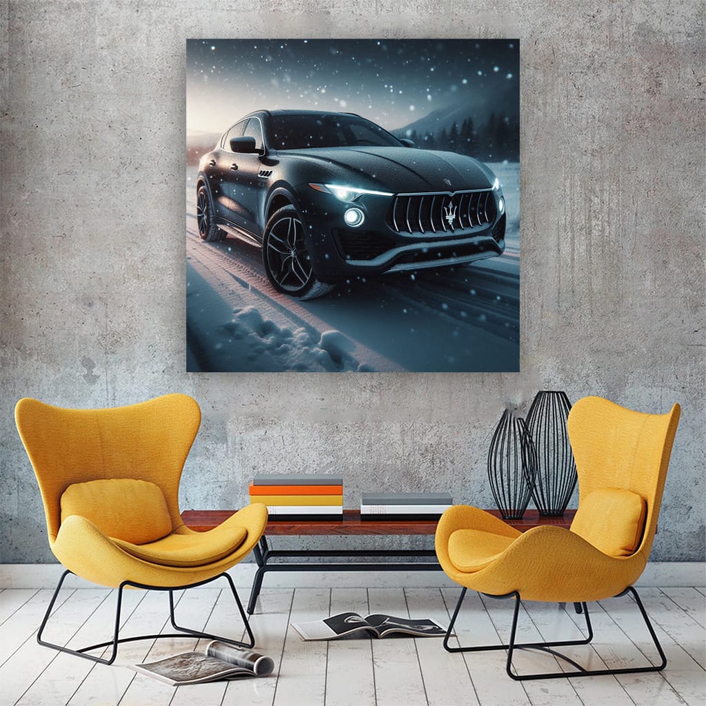 Maserati Levante Wint Wall Art