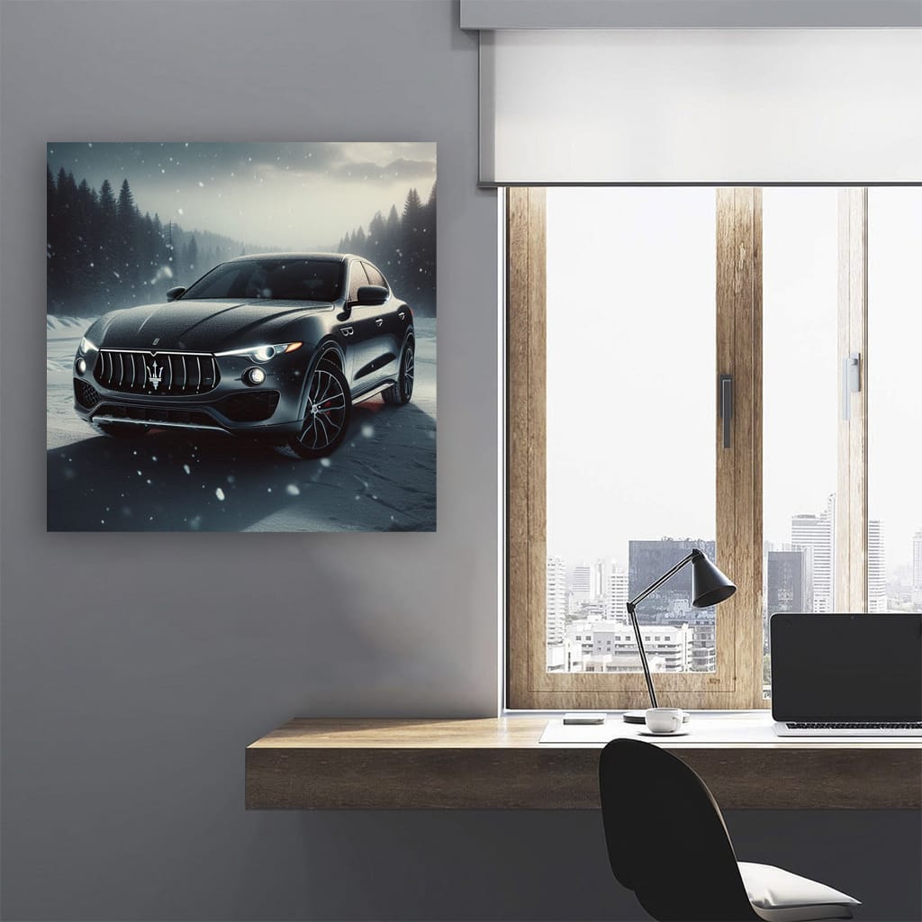 Maserati Levante Winter Wall Art