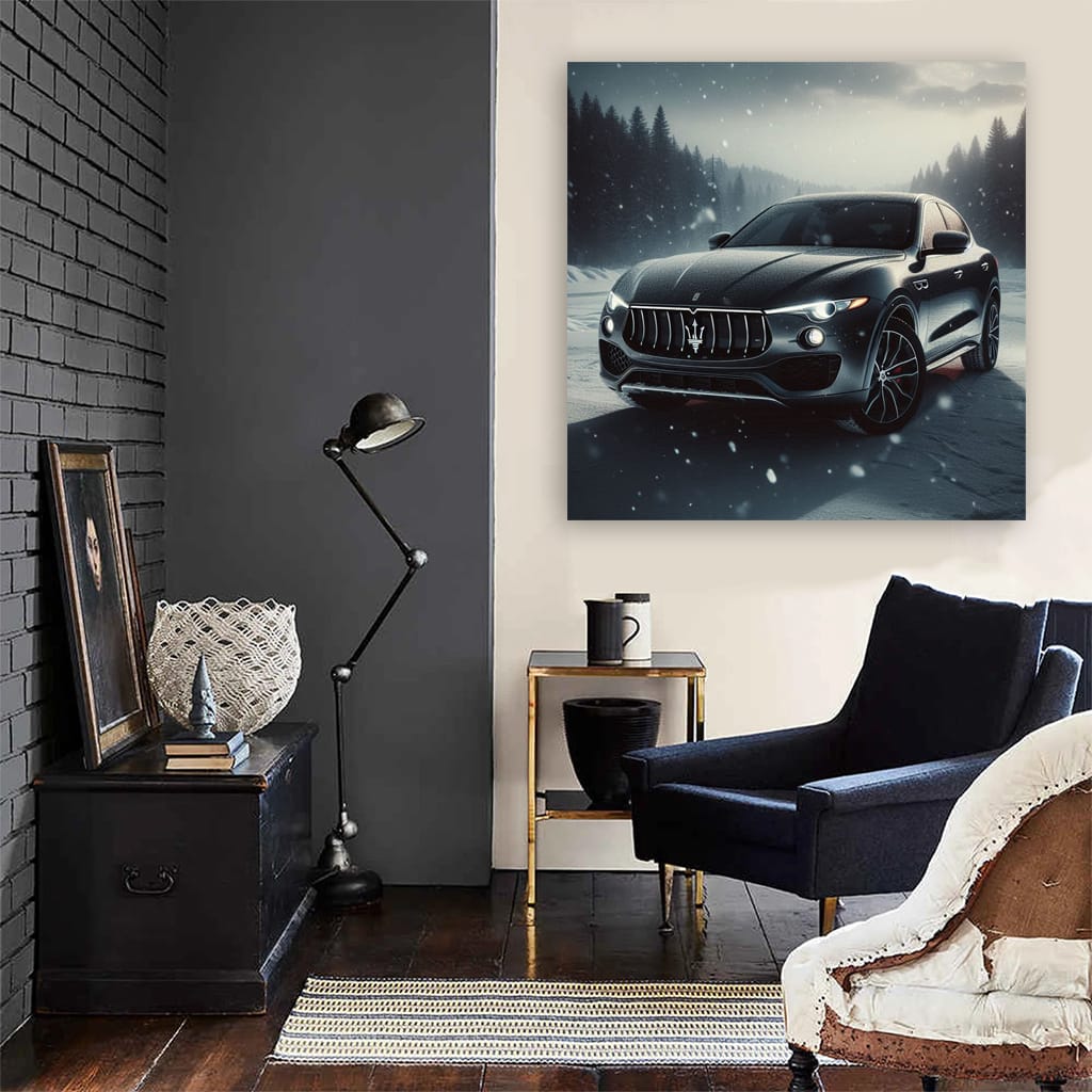 Maserati Levante Winter Wall Art