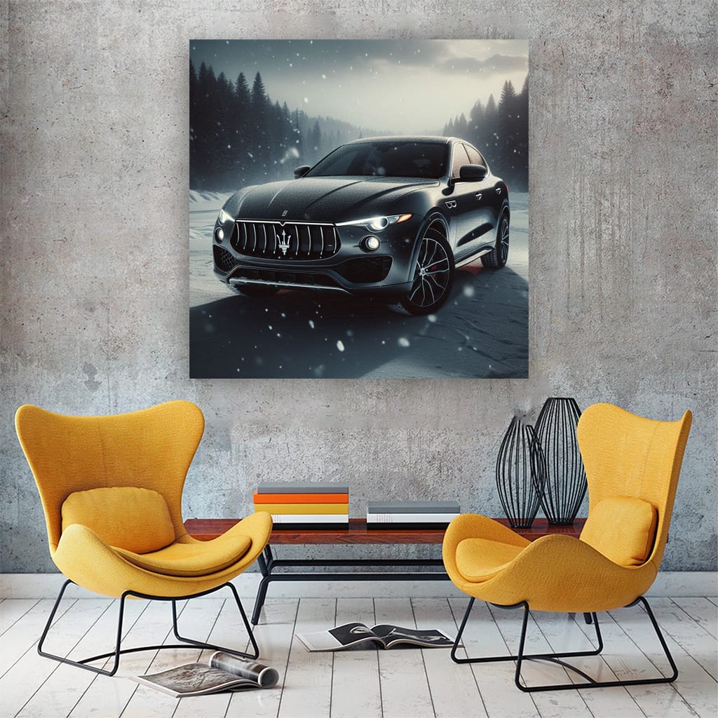 Maserati Levante Winter Wall Art