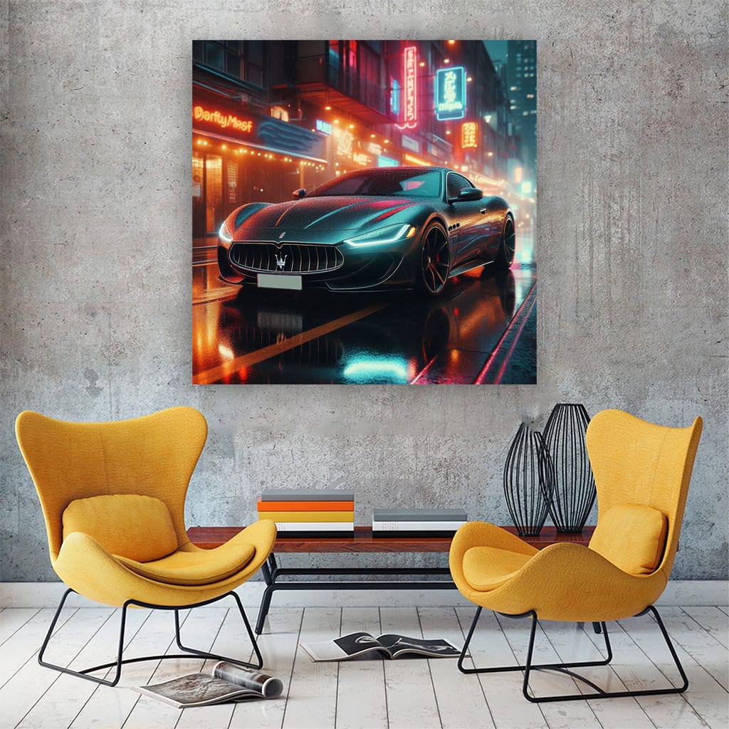 Maserati Mc20 Rainy Weath Wall Art