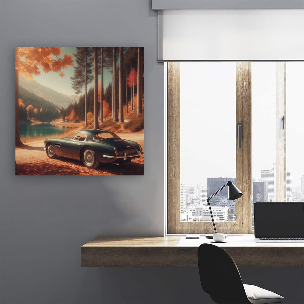 Maserati Old Retro Lake Wall Art