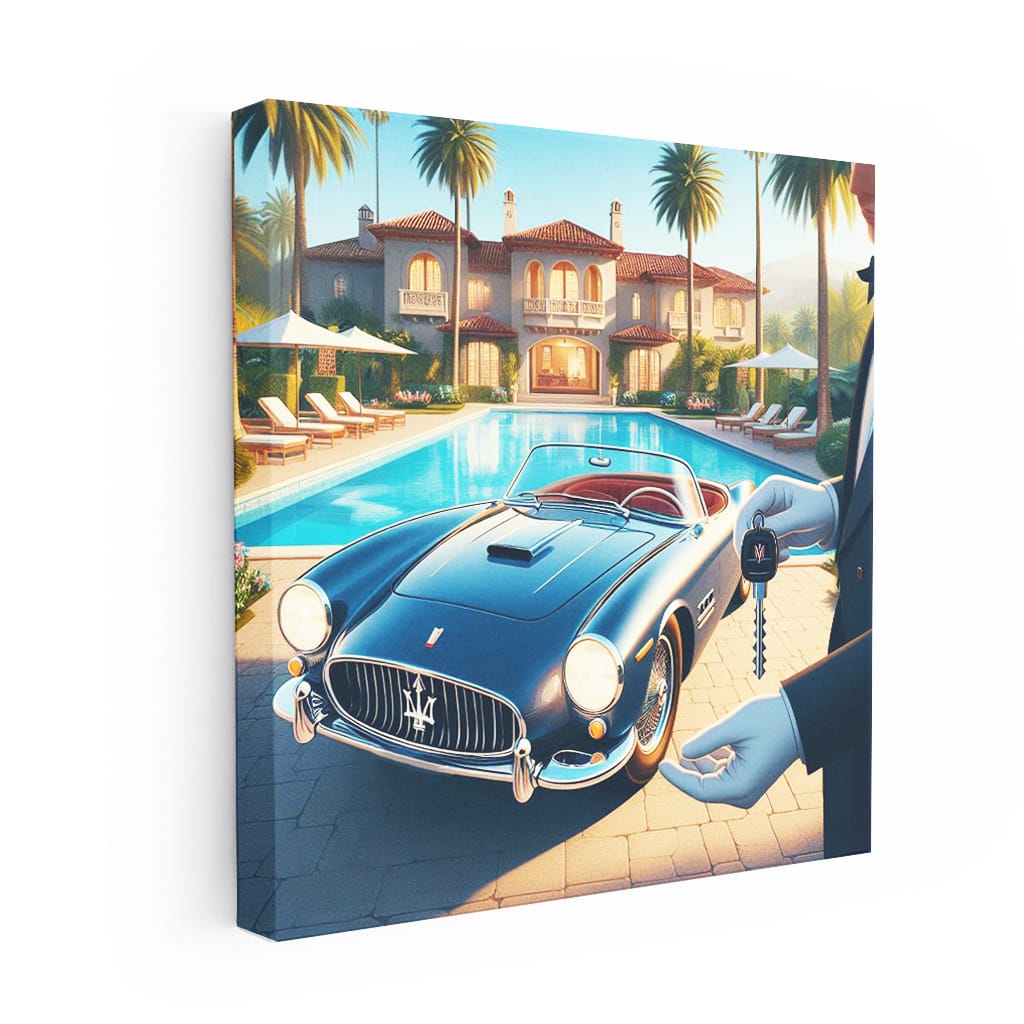 Maserati Old Retro Luxury Life Wall Art