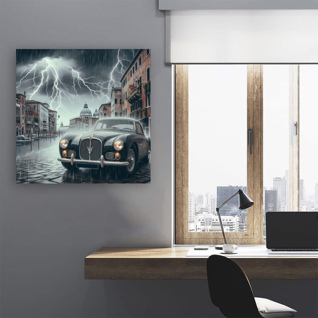 Maserati Old Retro Thundersto Wall Art