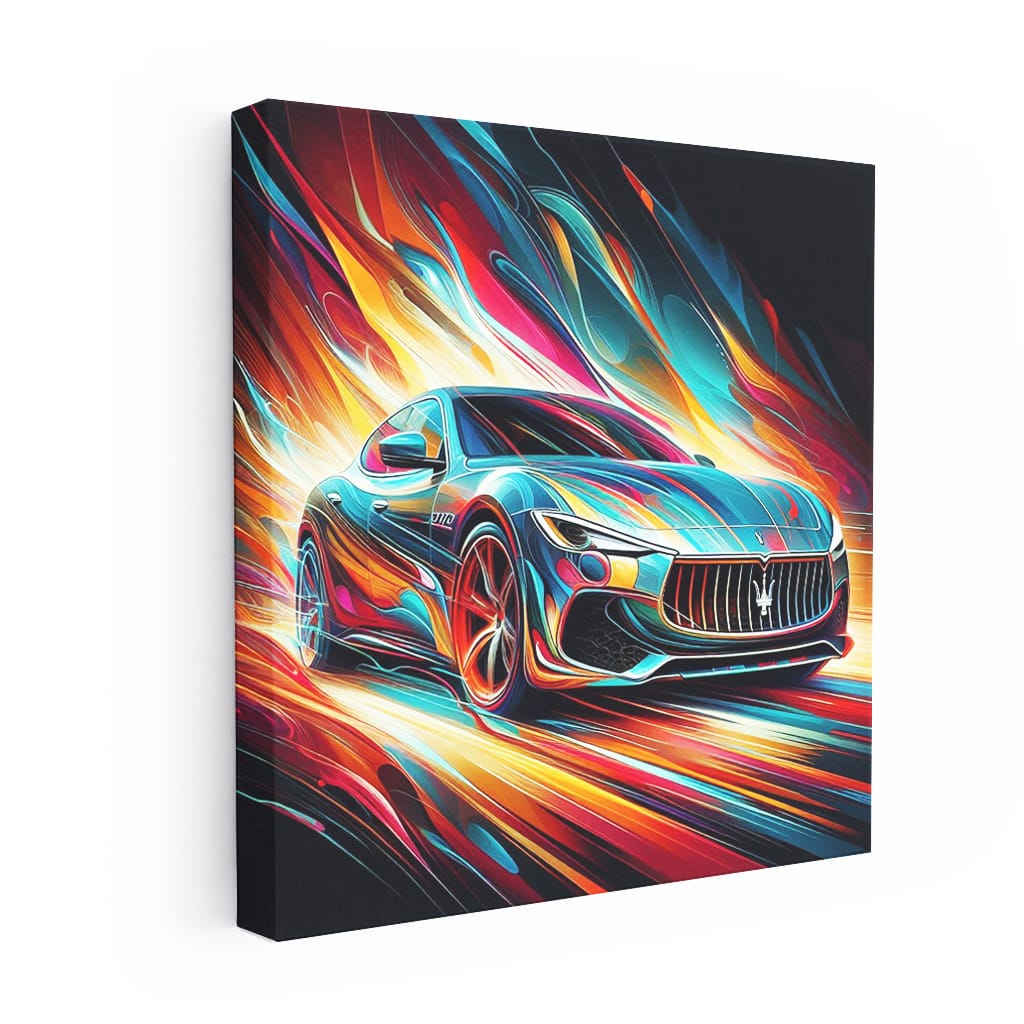 Maserati Quattroporte Absctra Wall Art