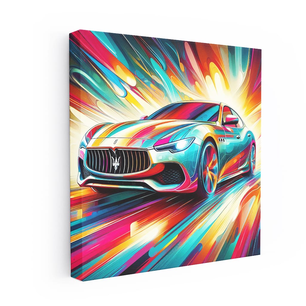 Maserati Quattroporte Absctract Wall Art