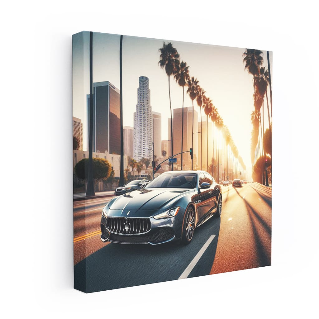 Maserati Quattroporte Los Angeles Wall Art