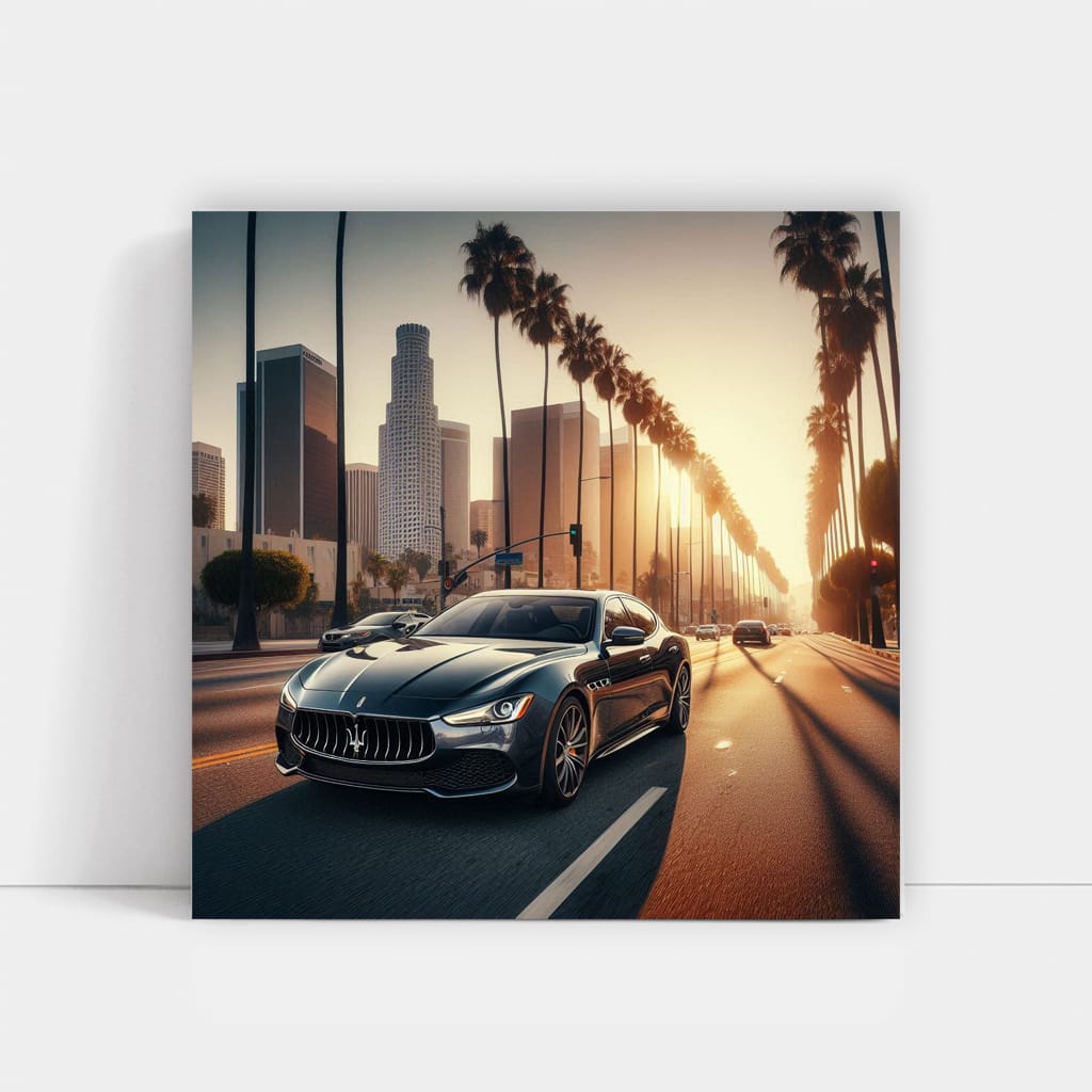 Maserati Quattroporte Los Angeles Wall Art