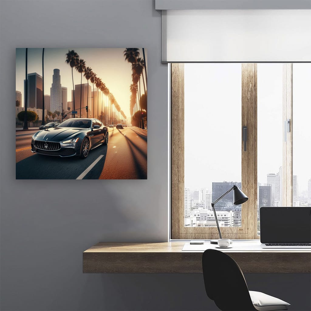 Maserati Quattroporte Los Angeles Wall Art