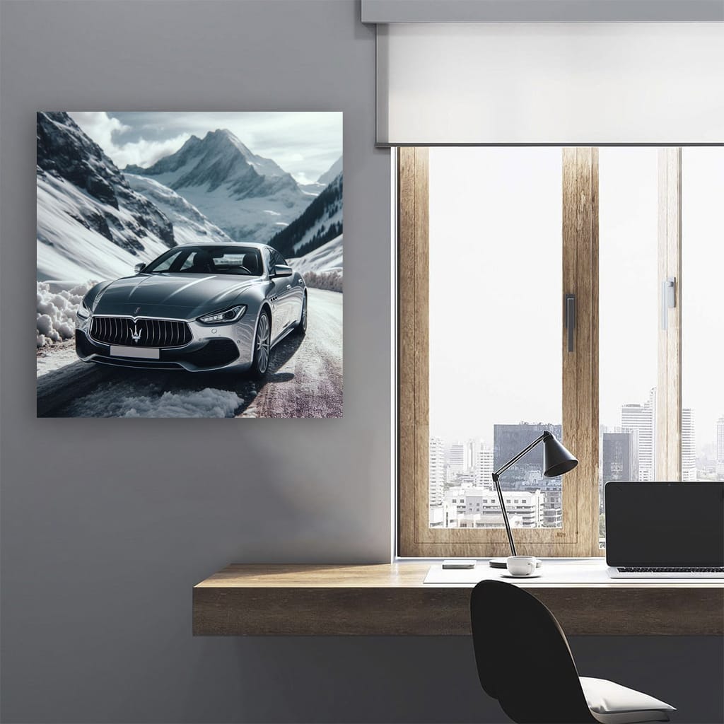 Maserati Quattroporte Mounta Wall Art