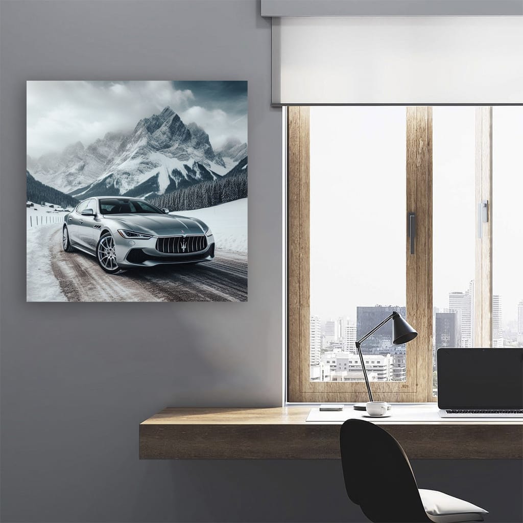 Maserati Quattroporte Mountain Wall Art