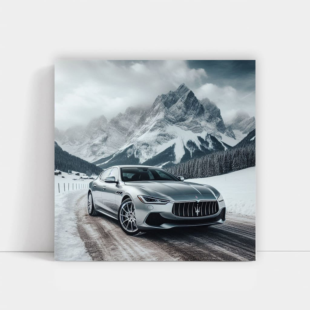 Maserati Quattroporte Mountain Wall Art