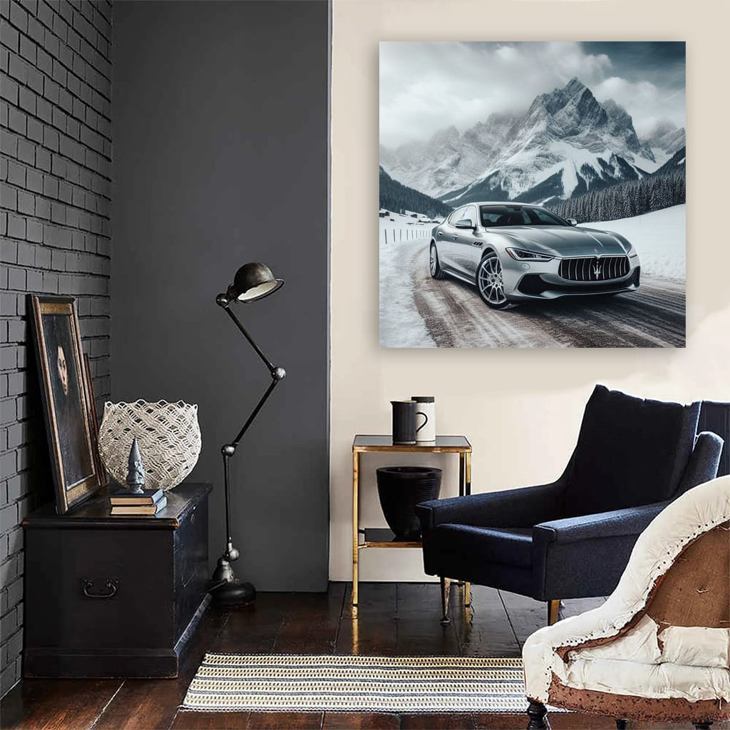 Maserati Quattroporte Mountain Wall Art