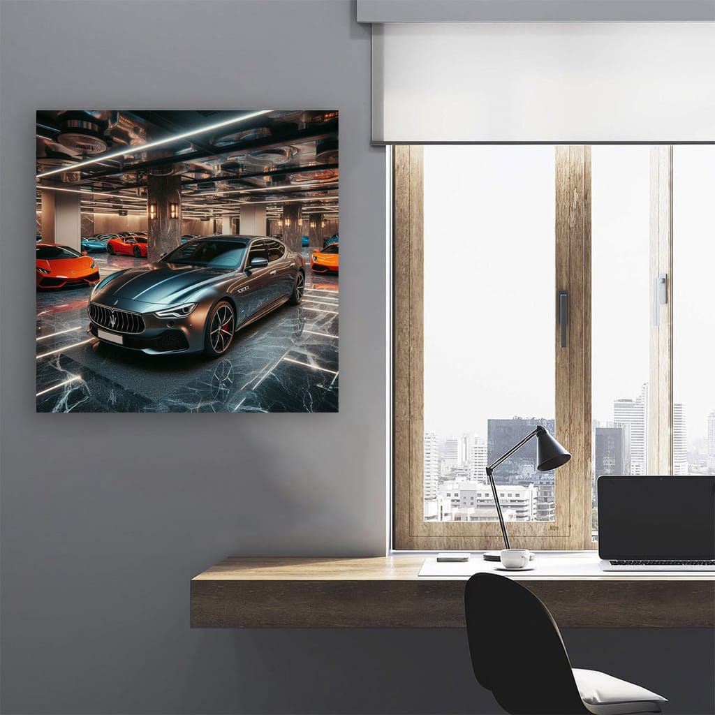 Maserati Quattroporte Parking Wall Art