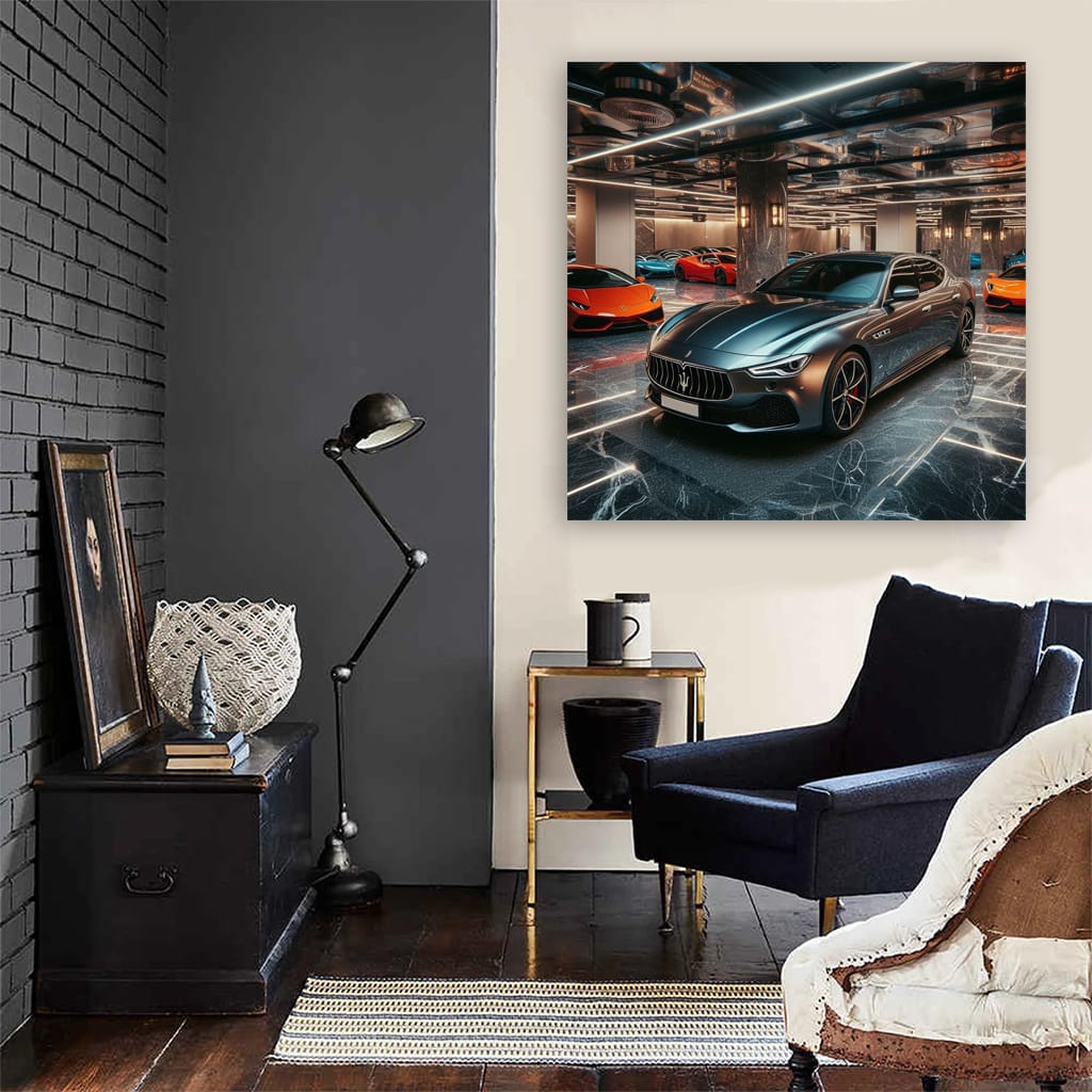 Maserati Quattroporte Parking Wall Art